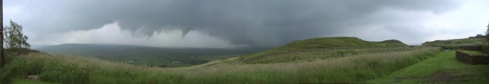 Panorama of approaching storm